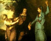 Sir Joshua Reynolds garrick between tragedy and  comedy USA oil painting artist